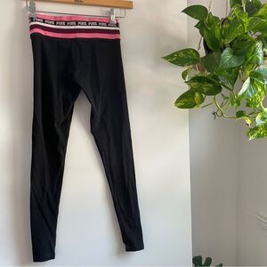 VS Pink Yoga Pants with pink waistband‎